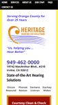 Mobile Screenshot of heritagehearingaidsolutions.com
